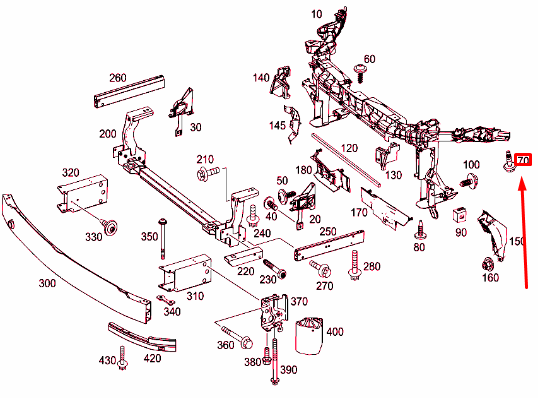 new mercedes-benz cla c117 front support bolt a0199906301 original