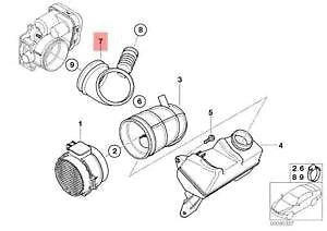 NEW BMW 5 E39 3.0I AIR INTAKE RUBBER HOSE PIPE 13547505836 ORIGINAL