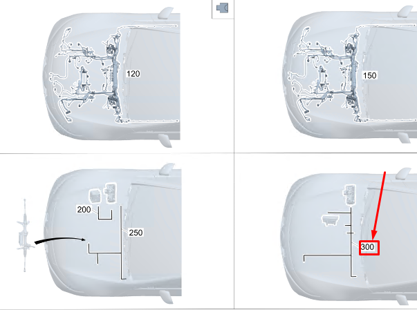 new mercedes-benz eqs v297 air conditioning wiring rhd a2975404126 original