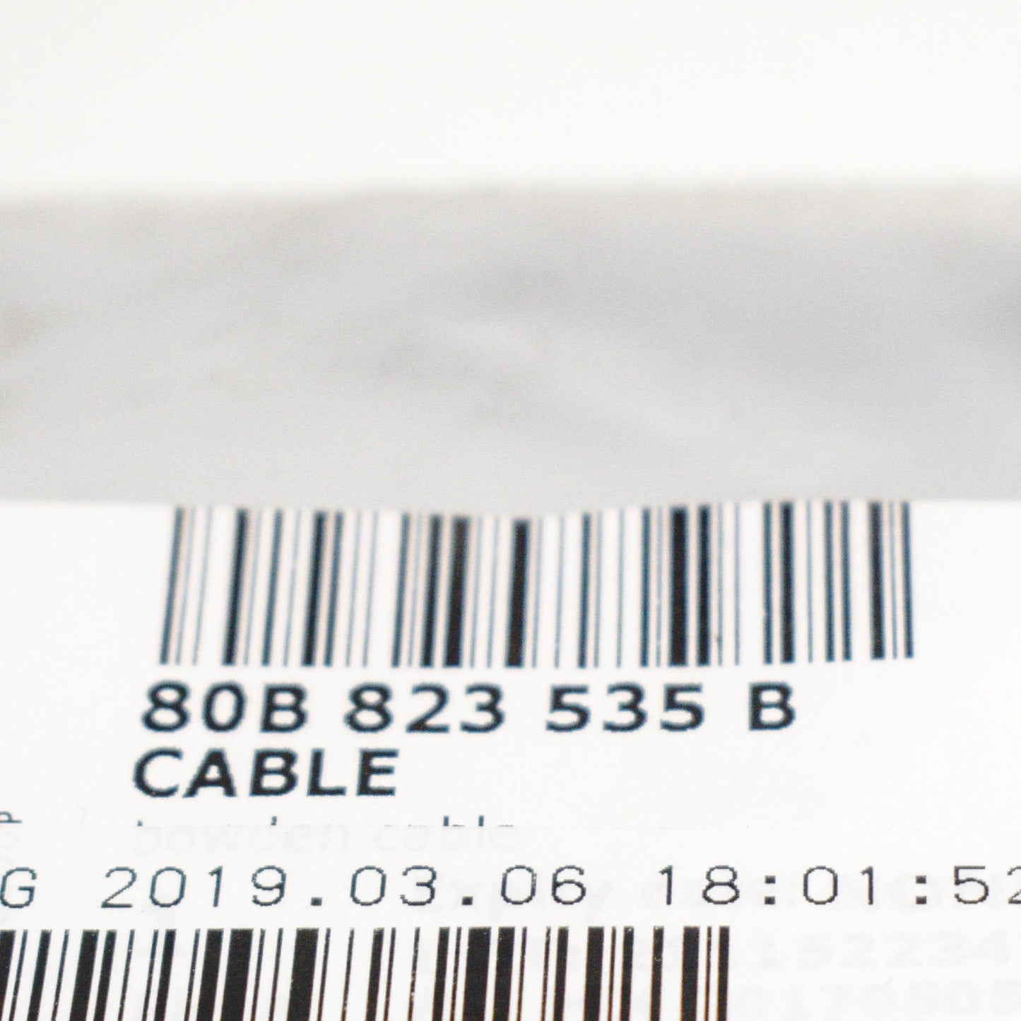 NEW AUDI Q5 80A REAR HOOD RELEASE BOWDEN CABLE 80B823535B LHD ORIGINAL