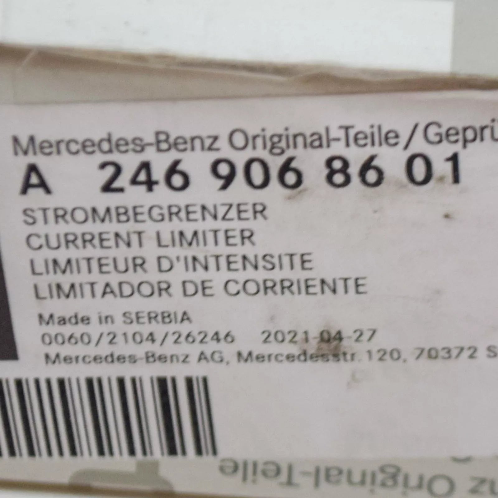 NEW MERCEDES-BENZ E W213 PLUS BATTERY CABLE JUNKCTION BLOCK A2469068601 ORIGINAL