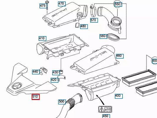 MERCEDES-BENZ FRONT CYLINDER HEAD COVER PLATE WITH LOGO A1560100467 NEW