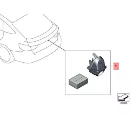 NEW BMW 3 F30 REVERSING CAMERA RETROFIT CABLE HARNESS KIT 66212361833 ORIGINAL