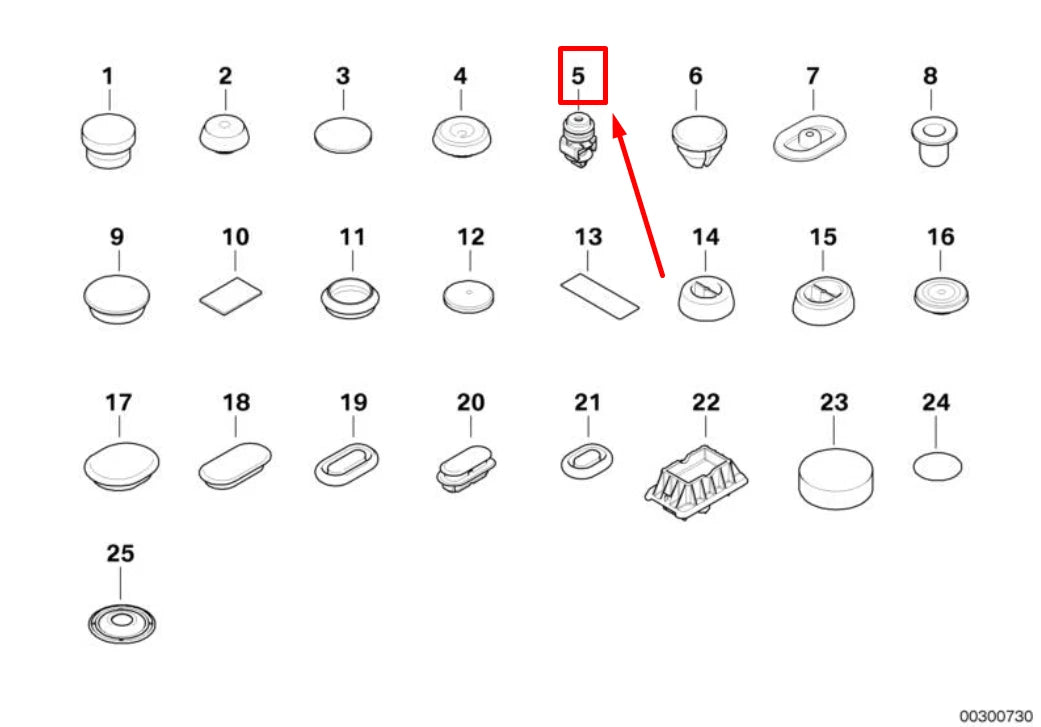 NEW BMW X5 E70 TRUNK LID COVER CAP 51717180654 7180654 ORIGINAL