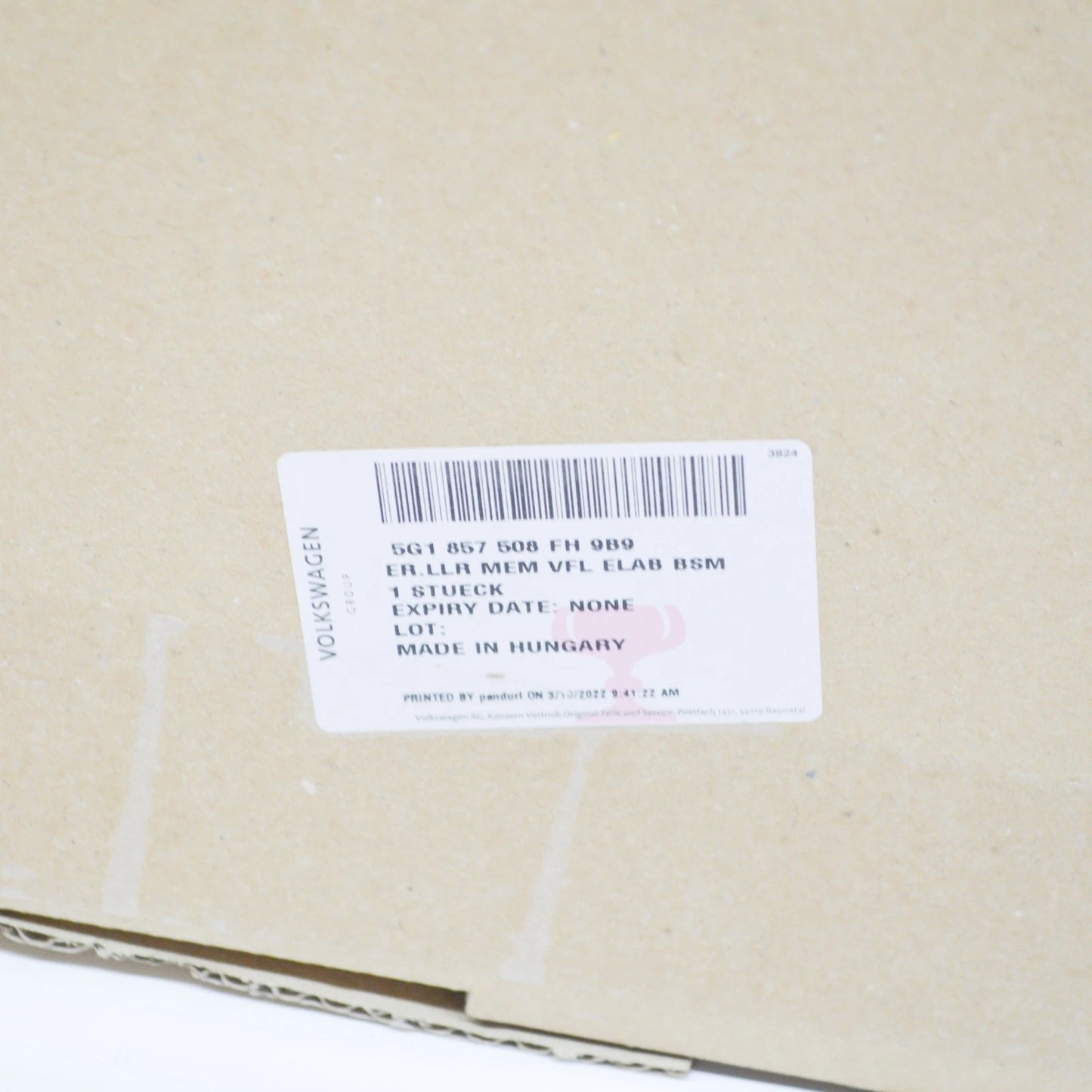 NEW VW GOLF MK7 FRONT RIGHT DOOR MIRROR HOUSING LHD 5G1857508FH9B9 ORIGINAL