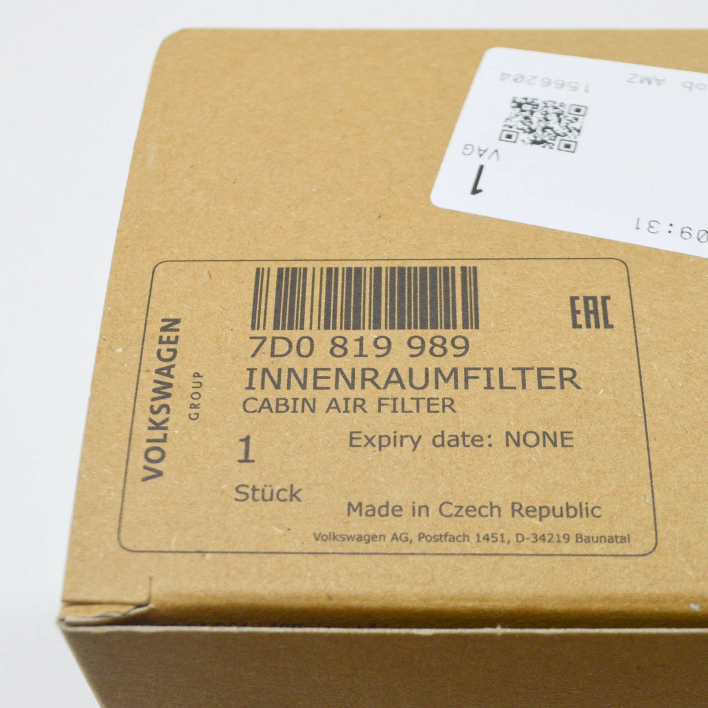 NEW VOLKSWAGEN TRANSPORTER T4 CABIN SALOON FILTER 7D0819989