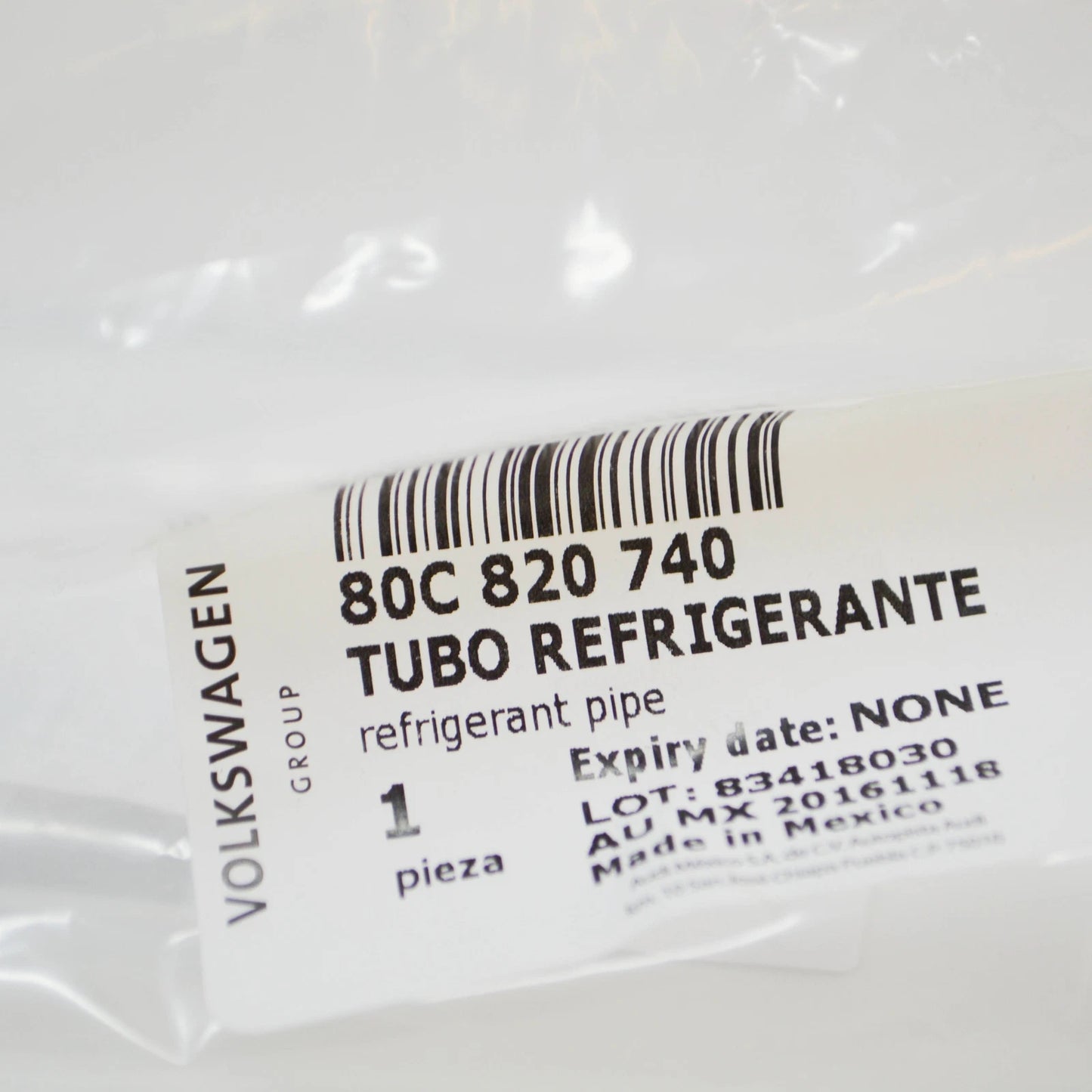 NEW AUDI Q5 FY A/C REFRIGERANT LINE RHD 80C820740 ORIGINAL