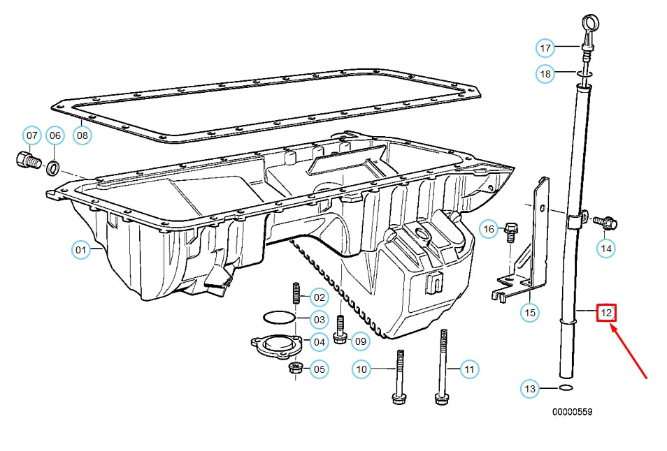 NEW BMW 3 E36 ENGINE OIL DIPSTICK GUIDE TUBE 11431735276 1735276 ORIGINAL