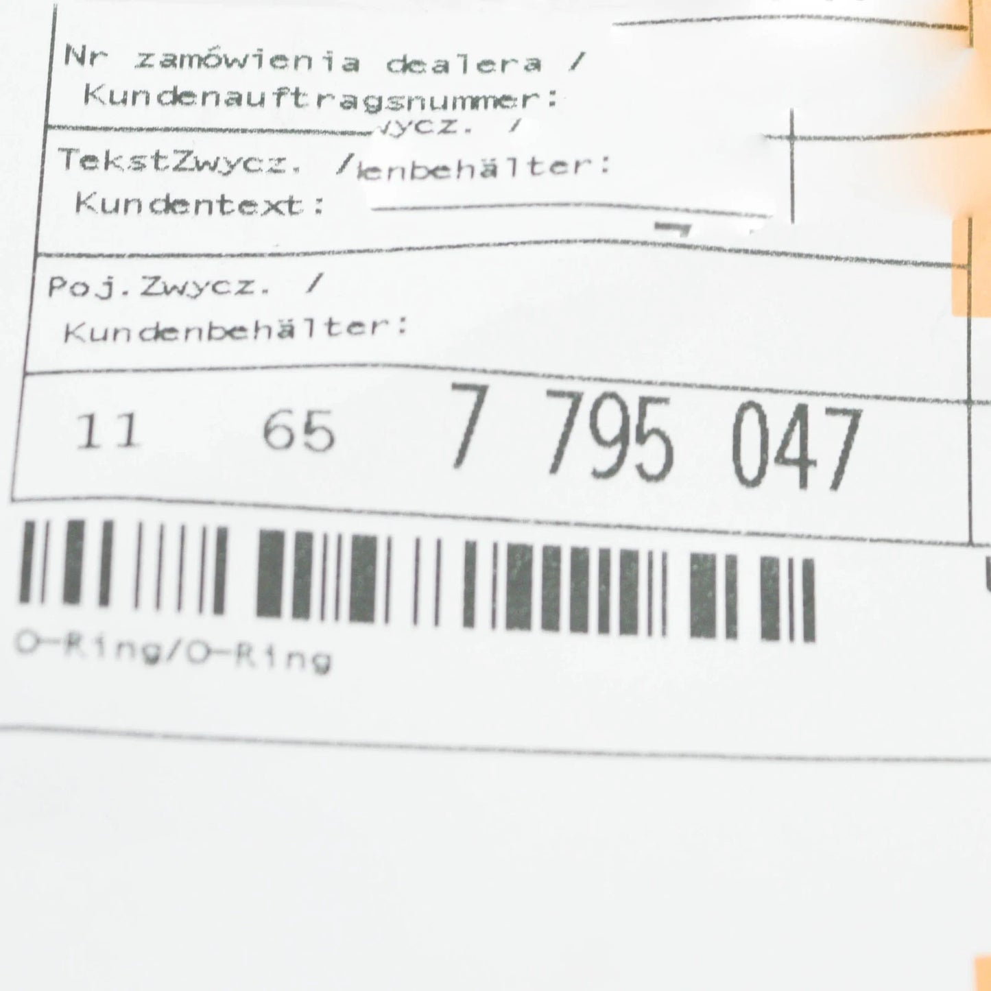 NEW BMW 3 E90 TURBO CHARGER GASKET 11657795047 7795047 ORIGINAL