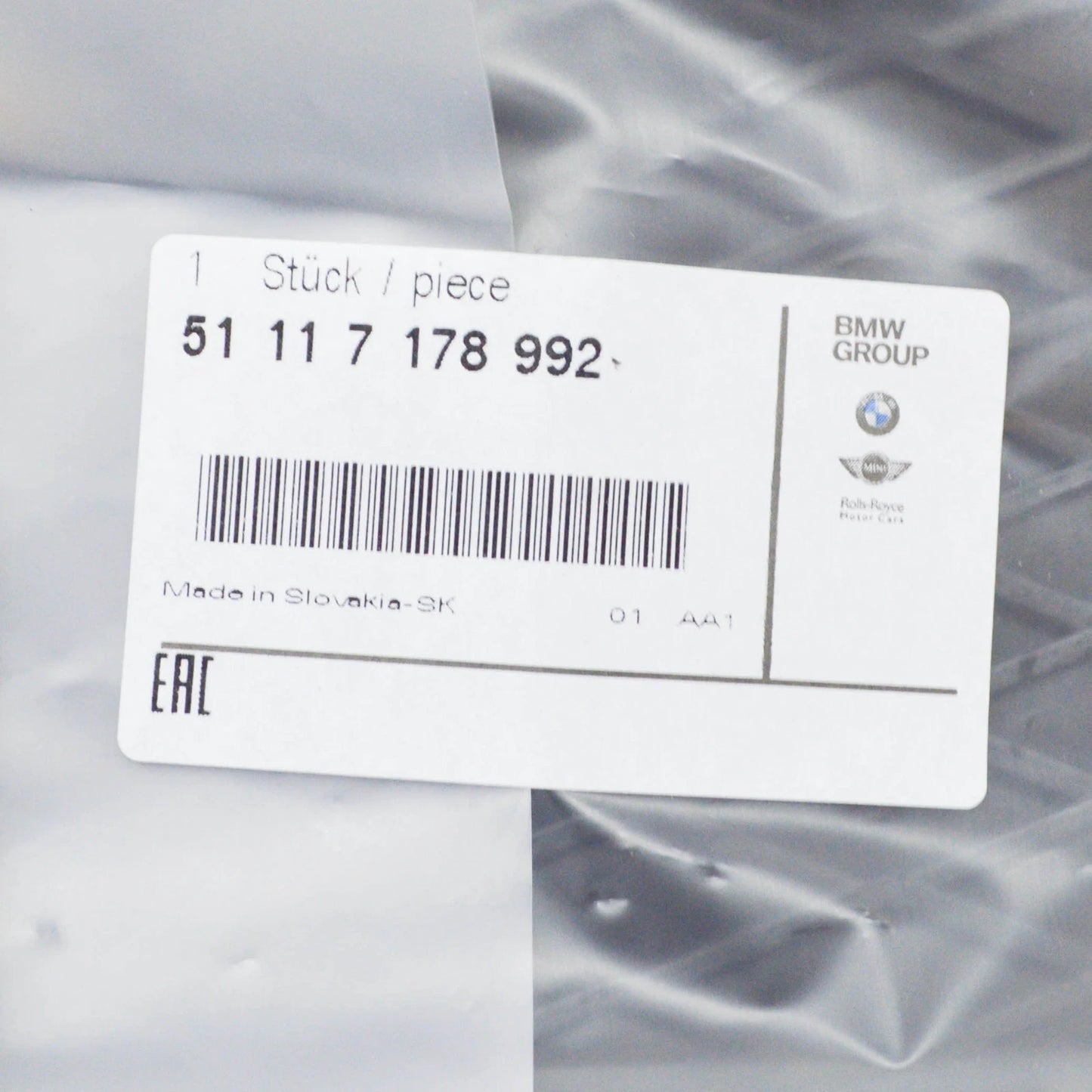 NEW BMW 3 COUPE E92 FRONT RIGHT CLOSED BLACK GRID GRILLE 51117178992 ORIGINAL