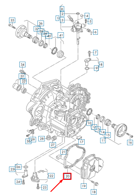 new audi a3 sportback 8p transmission cover gasket 02a301215d original