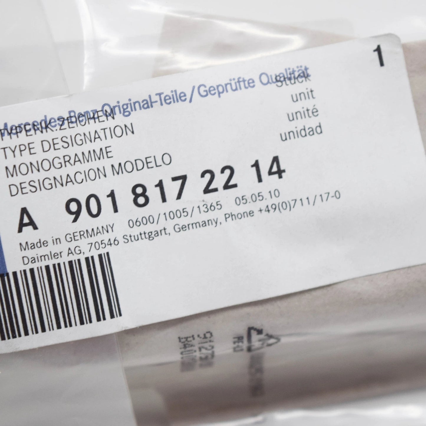 NEW MERCEDES-BENZ SPRINTER 903 RADIATOR GRILLE SHELL EMBLEM A9018172214