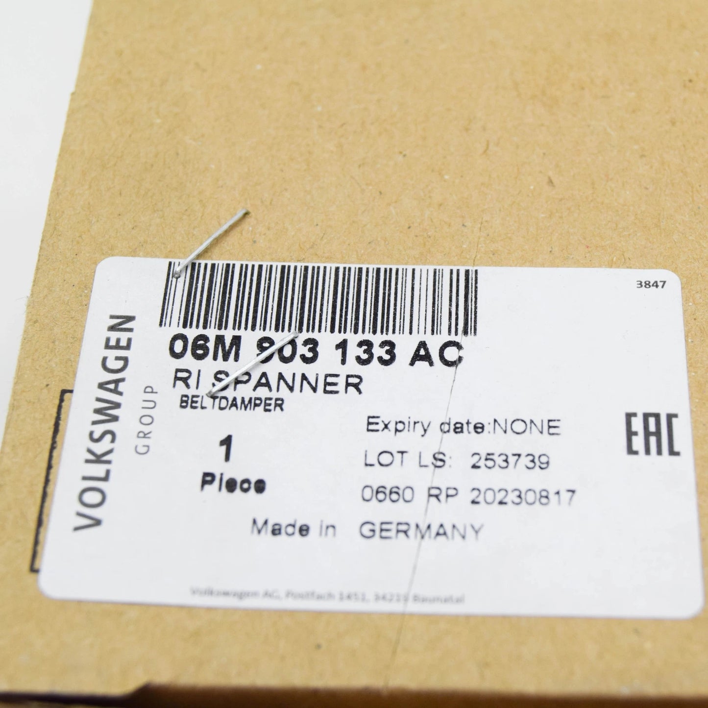 NEW AUDI A6 C8 AVANT ENGINE BELT TENSIONER 06M903133AC ORIGINAL