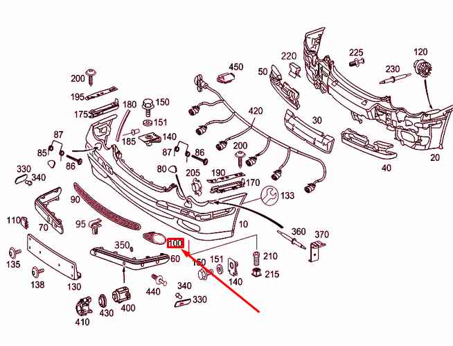 NEW MERCEDES-BENZ C W203 FRONT LEFT AIR INLET GRILLE A2038851753 ORIGINAL