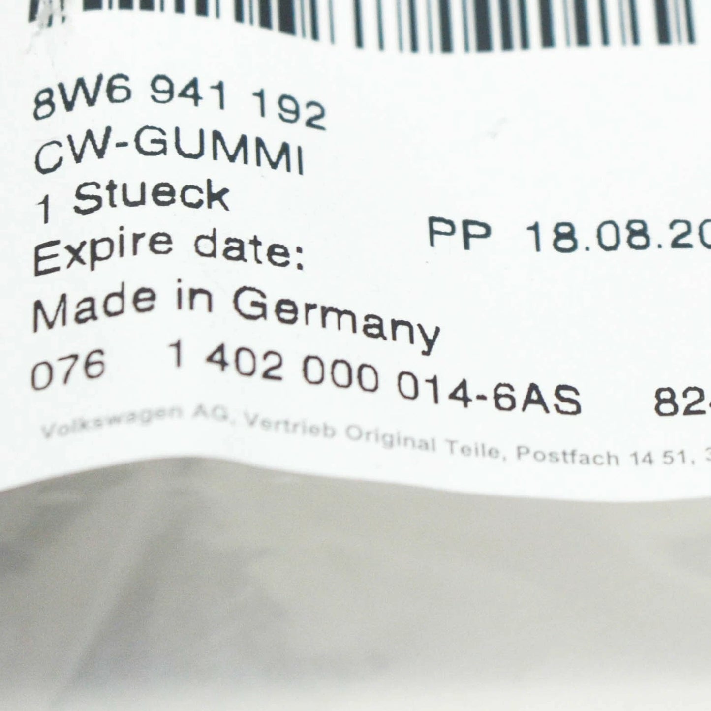 NEW AUDI A5 CABRIO 8W6 FRONT RIGHT LED HEADLIGHT SEAL 8W6941192 ORIGINAL