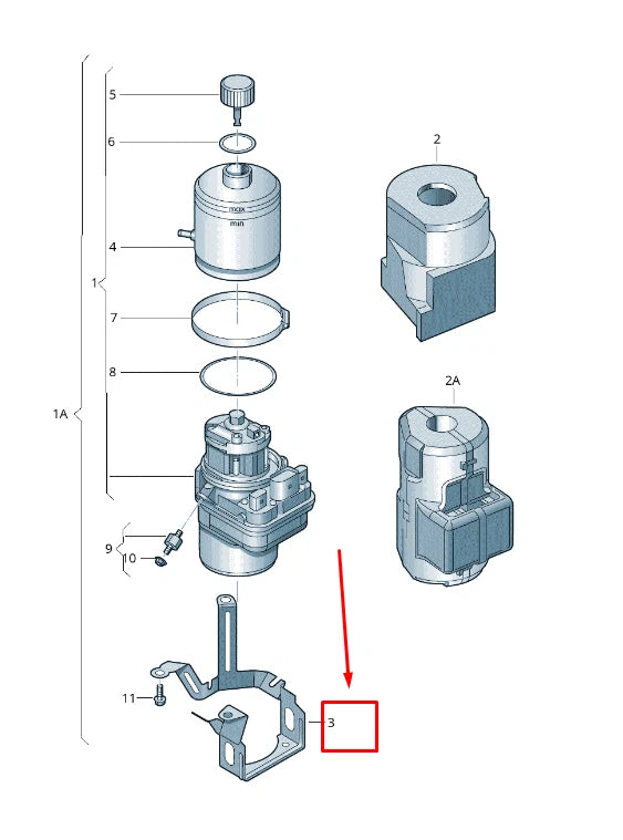 NEW AUDI A1 8X HYDRAULIC PUMP BRACKET 6R0423845