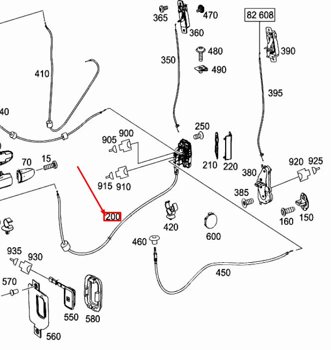 NEW MERCEDES-BENZ SPRINTER 906 REAR LEFT DOOR LOCK A9067301600 ORIGINAL