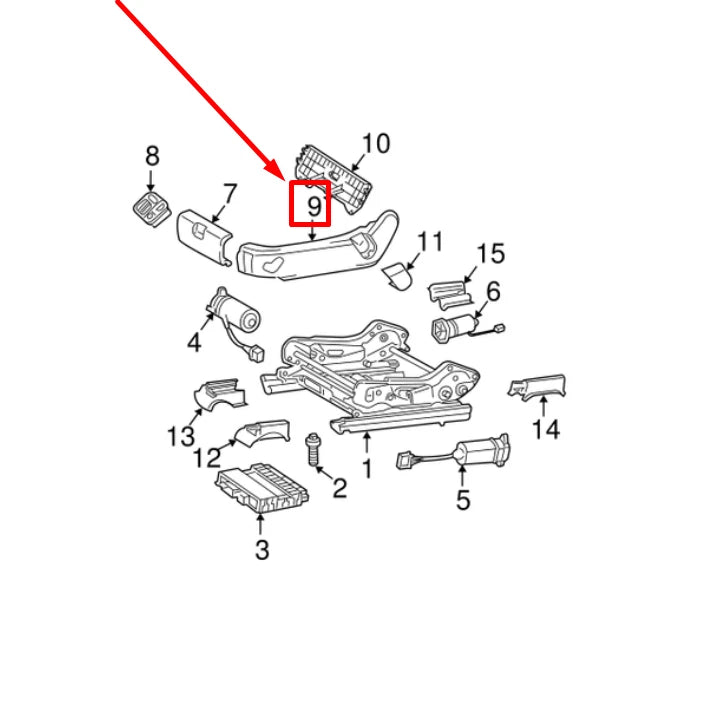 NEW MERCEDES-BENZ AMG GT C190 FRONT RIGHT SEAT COVER A21191872309B51 ORIGINAL