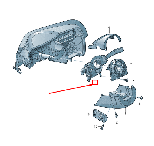 new audi a6 avant c7 steering column combi switch 4g8953502ak4pk original