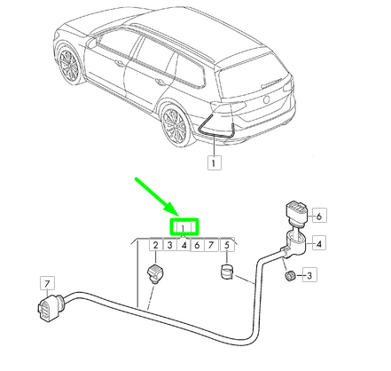 new vw passat b8 3g four-wheel coupling adapter wiring harness 3q0971166
