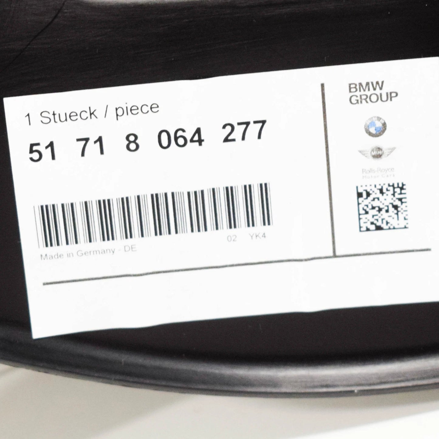 NEW BMW 1 F20 M FRONT LEFT PRESSURE LIP 51718064277 8064277 ORIGINAL