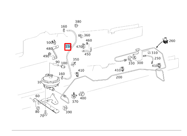NEW MERCEDES-BENZ SPRINTER 3-T 906 HYDRAULIC PIPE HOSE A9069970052 ORIGINAL
