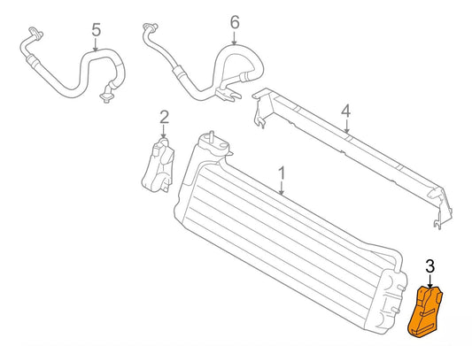 NEW BMW E60 E63 E64 M5 M6 OIL COOLER MOUNTING BRACKET 2282683 17222282683