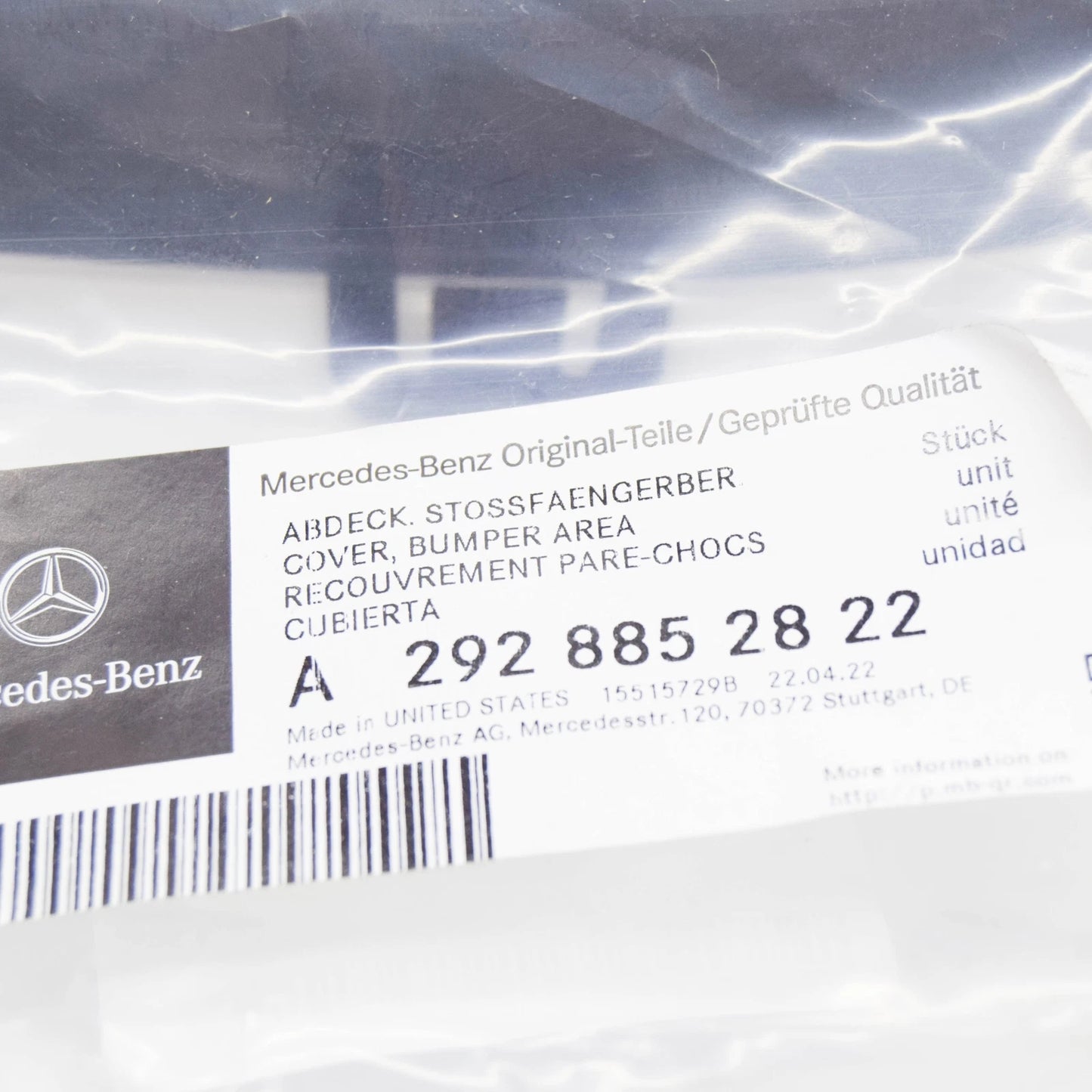 NEW MB GLE COUPE C292 FRONT BUMPER RIGHT SIDE BRACKET A2928852822 2016 ORIGINAL
