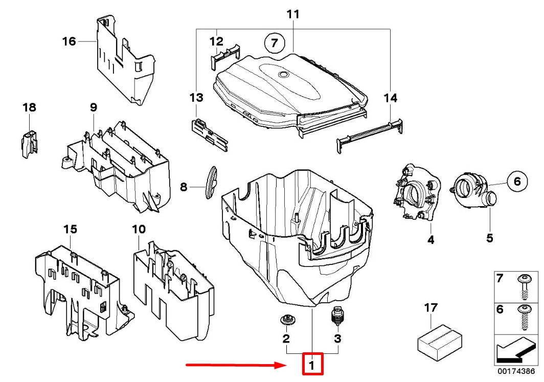 NEW BMW X1 E84 ELECTRONIC FUSE RELAY BOX W/ COVER 12907584146 7584146 ORIGINAL