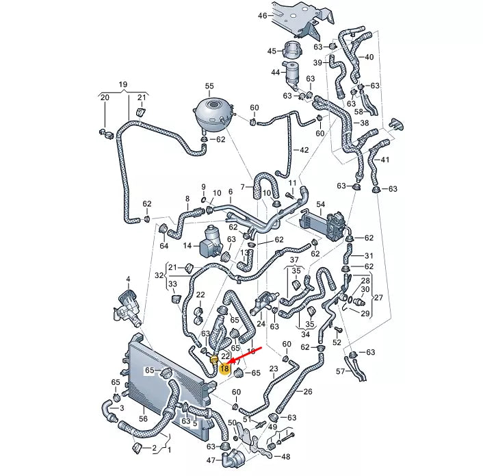 NEW VW TRANSPORTER VI T6 COOLANT REGULATOR 7E0121113B ORIGINAL