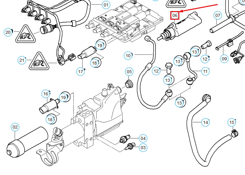 NEW BMW M5 E60 ENGINE SMG TRANSMITION SLAVE CYLINDER 23017838938 ORIGINAL