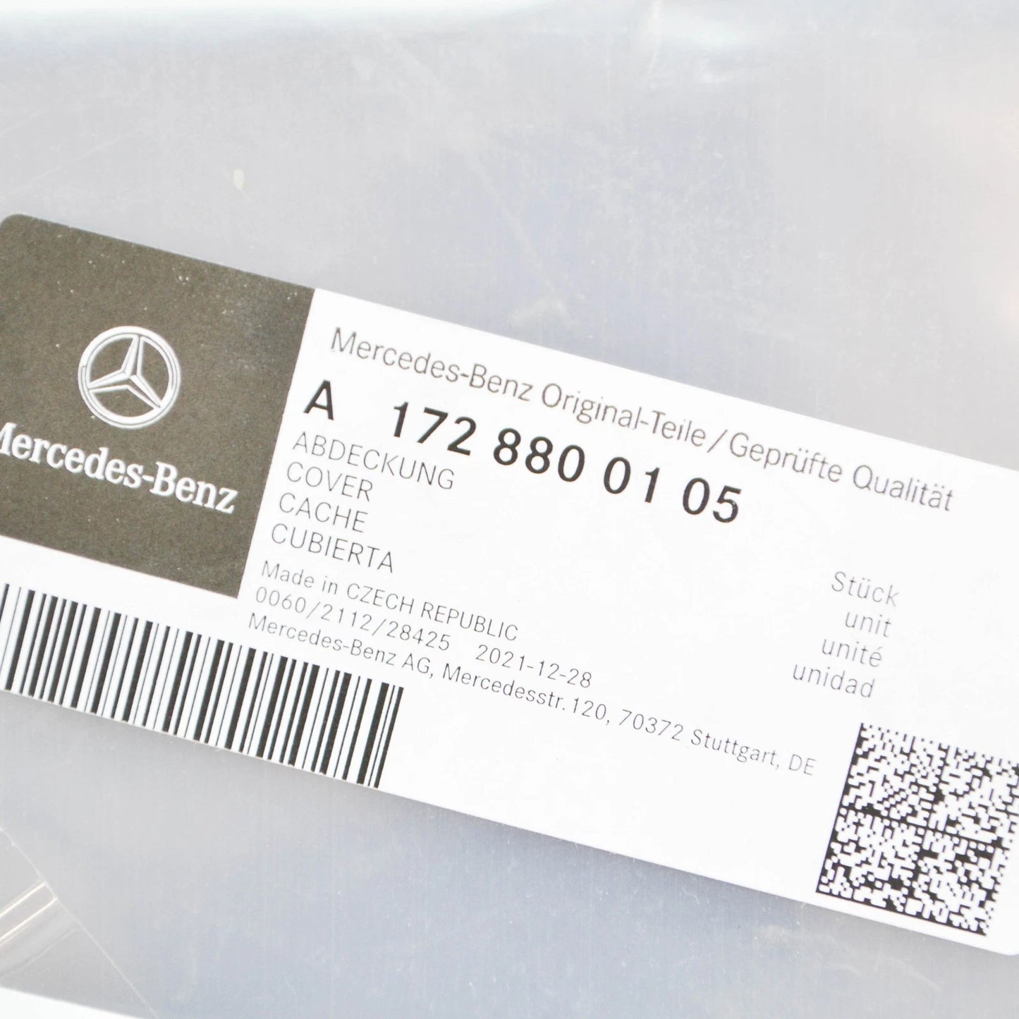 NEW MERCEDES-BENZ SLK R172 UNDER LEFT HOOD GRATE COVER LHD A1728800105