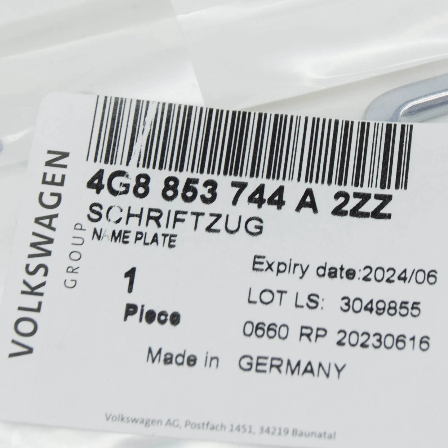 NEW AUDI A6 AVANT C7 REAR BOOT TRUNK BADGE '55 TDI' 4G8853744A2ZZ ORIGINAL