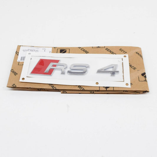 NEW AUDI A4 RS4 REAR TRUNK EMBLEM BADGE 8D9853740 2ZZ ORIGINAL