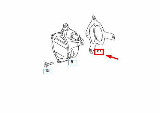 NEW MERCEDES-BENZ ML W164 VACUUM PUMP GASKET A6420160280 ORIGINAL