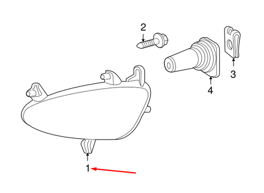 new mercedes-benz s w221 front right fog lamp a2218200256 original