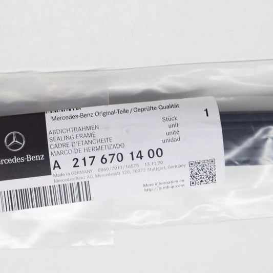 NEW MB S C217 REAR RIGHT SIDE WINDOW GLASS SEALING FRAME A2176701400