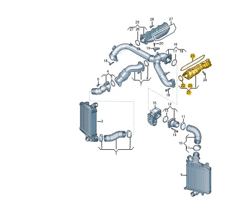 NEW VOLKSWAGEN TOUAREG CR INTAKE MANIFOLD 06M133267AF
