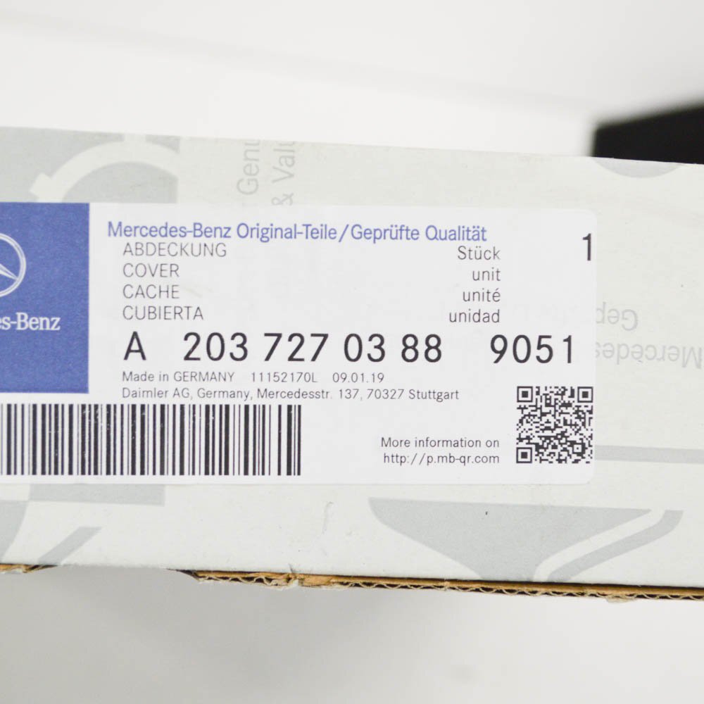 NEW MB C CL203 FRONT LEFT DOOR REAR LOUDSPEAKER COVER A20372703889051 ORIGINAL