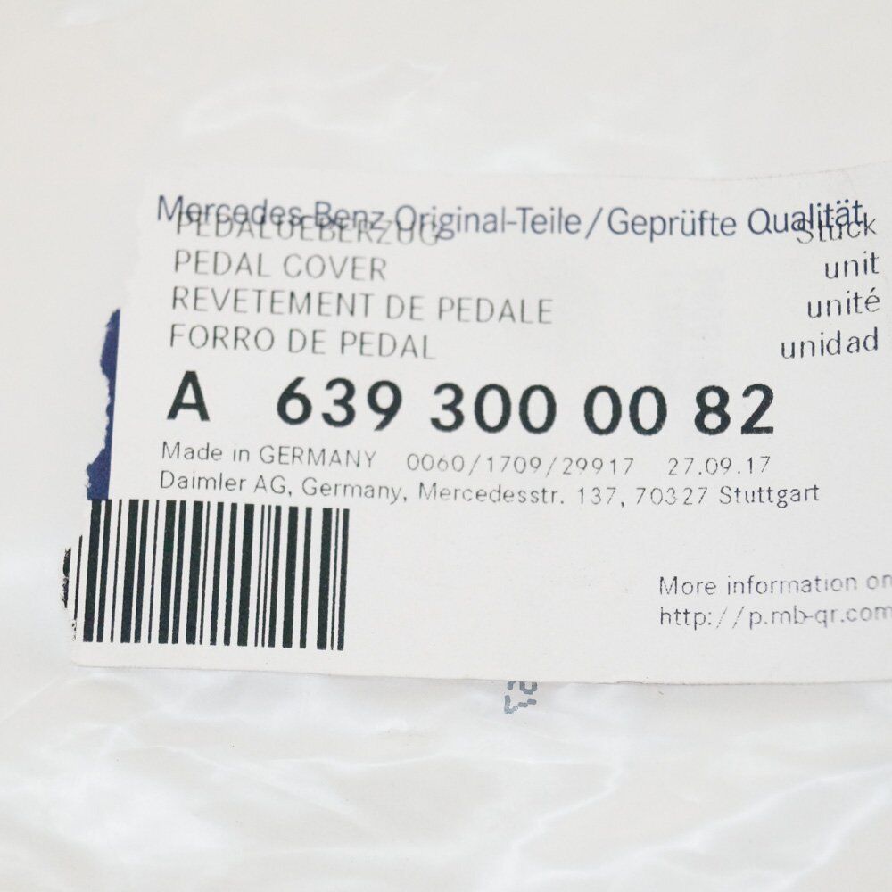 NEW MERCEDES-BENZ VIANO W639 ACCELERATOR PEDAL RUBBER TRIM A6393000082 ORIGINAL
