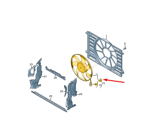 NEW AUDI A4 B9 RADIATOR FAN WITH CONTROL UNIT 8W0959455AC ORIGINAL