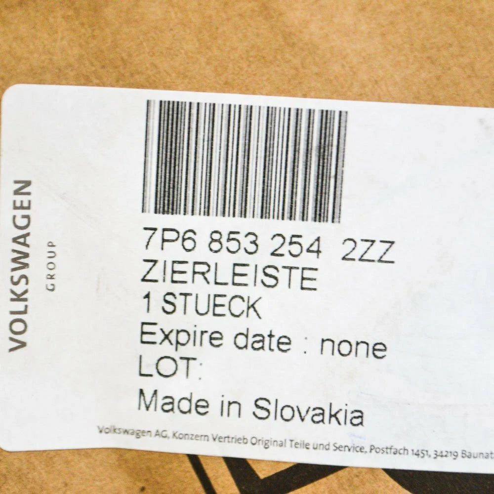 NEW VOLKSWAGEN TOUAREG 7P FRONT RIGHT BUMPER MOULDING TRIM 7P68532542ZZ ORIGINAL