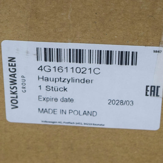 NEW AUDI A7 SPORTBACK 4G BRAKE MASTER CYLINDER 4G1611021C ORIGINAL