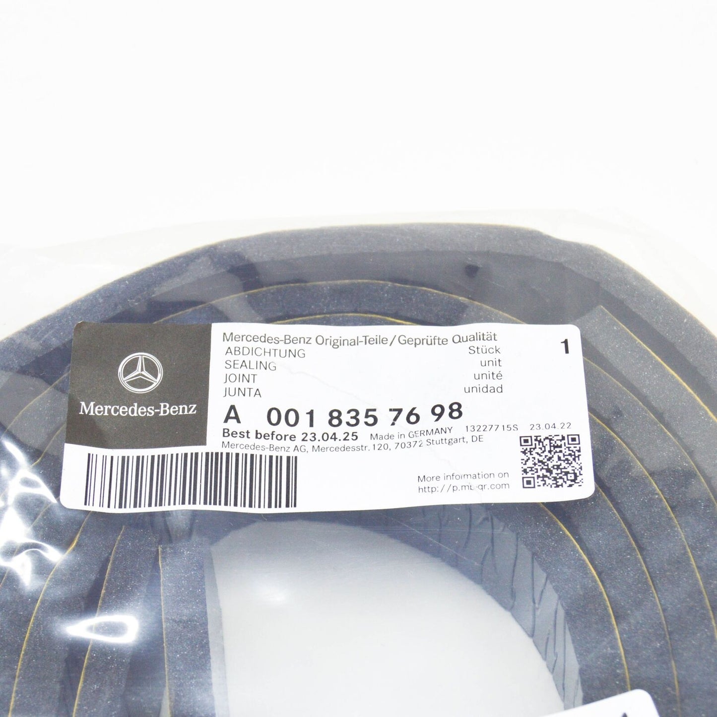 NEW MERCEDES-BENZ SPRINTER W906 ROOF A/C SYSTEM SEALING A0018357698 ORIGINAL