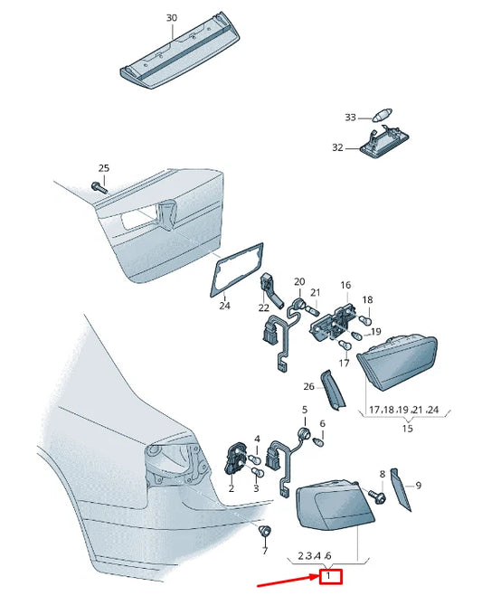 NEW AUDI A6 4G2, C7, 4GC REAR LEFT TAILLIGHT 4G5945095G ORIGINAL