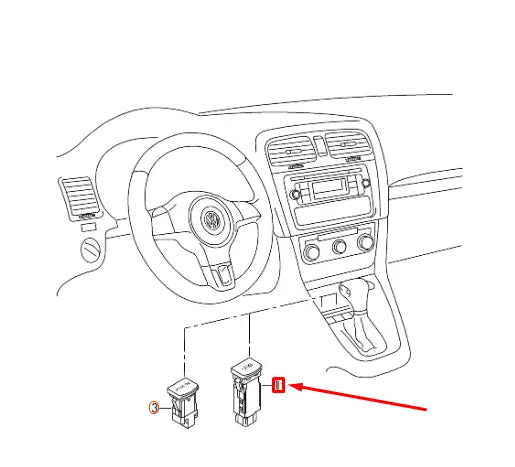 NEW VOLKSVAGEN POLO 6C USB SOCKET WITH COVER 6C0035249B