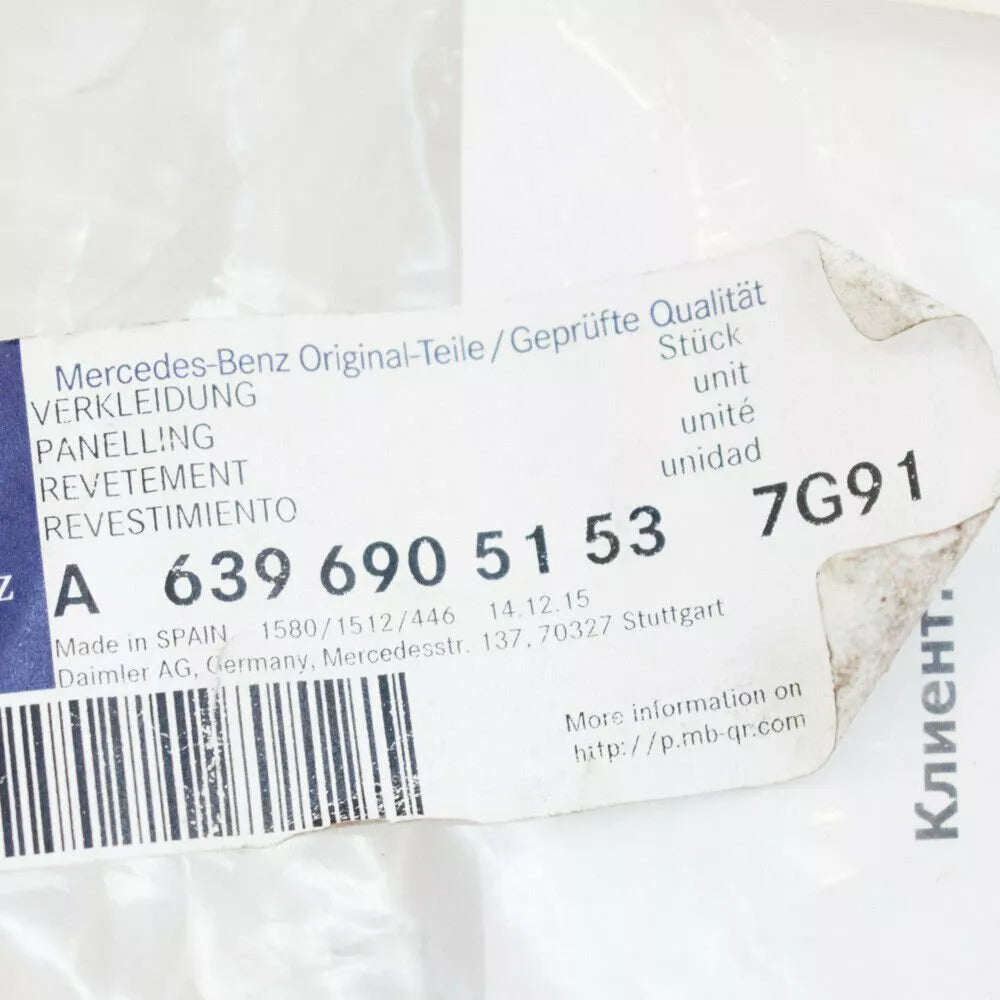 NEW MB VITO W639 INTERIOR RIGHT SIDE B-PILLAR TRIM A63969051537G91 ORIGINAL