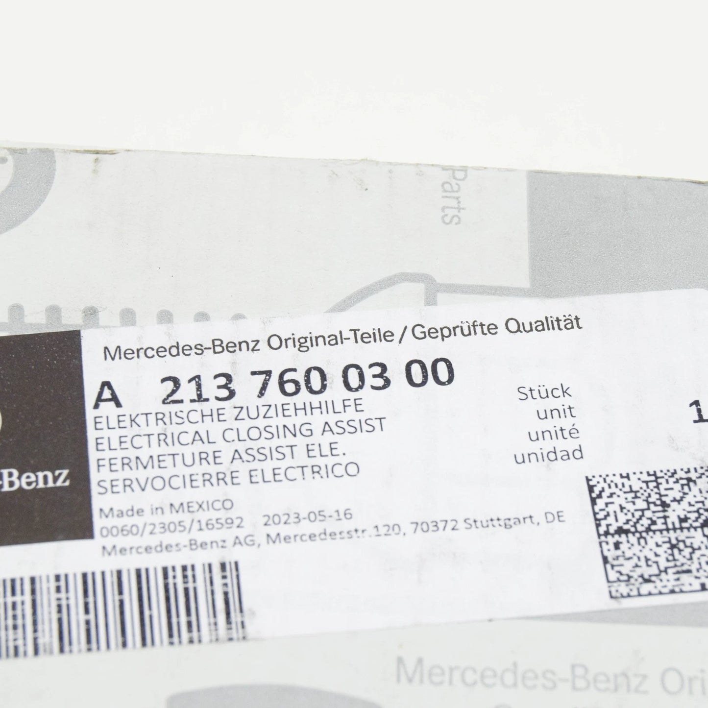 NEW MERCEDES-BENZ E W213 FRONT LEFT DOOR CLOSING ASSIST A2137600300 ORIGINAL