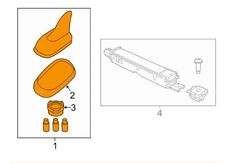 NEW VW CC ROOF SHARK AERIAL ANTENNA 3C0035507T ORIGINAL