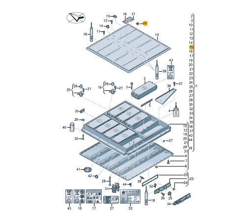 new volkswagen id.3 e11 battery connection bolt 1ea802132a original
